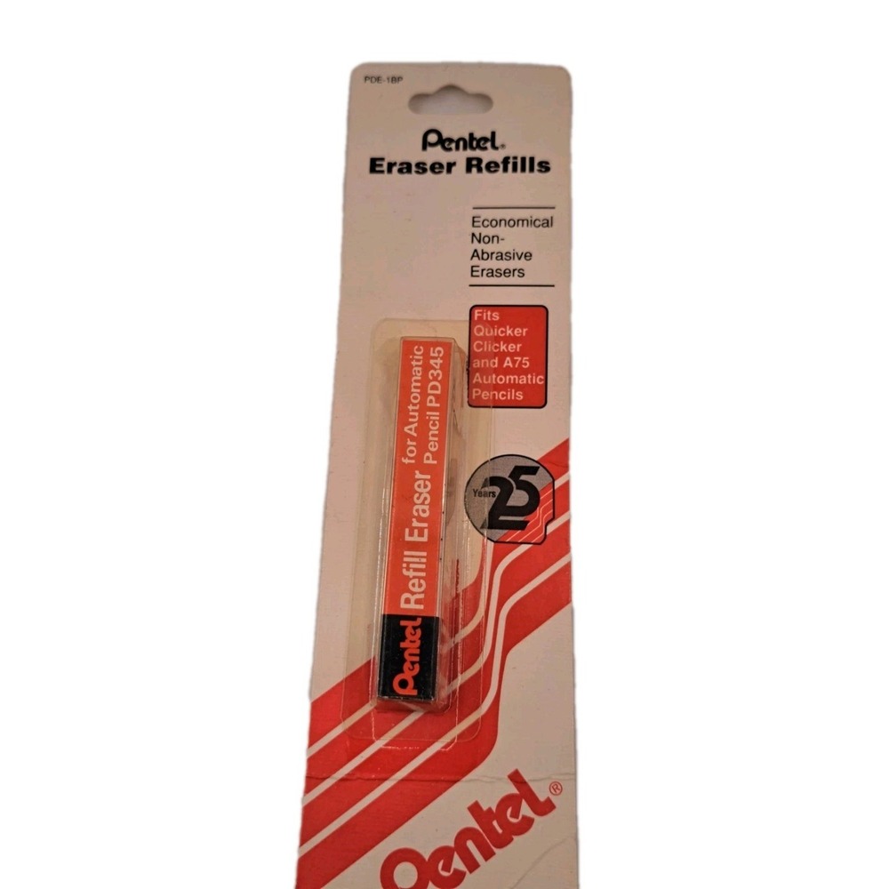 Pentel PD345 Quicker Clicker and A75 Erasers Refill Automatic Pencil
